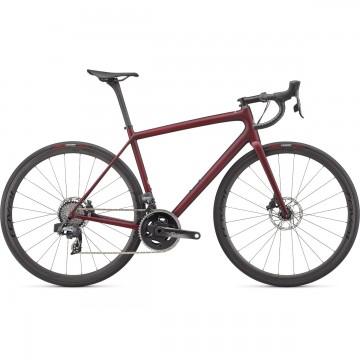 Specialized AETHOS PRO - Force eTap AXS - Carbon - maroon / black tint carbon